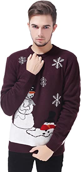 Evil Snowman Blow Dryer Christmas Sweater