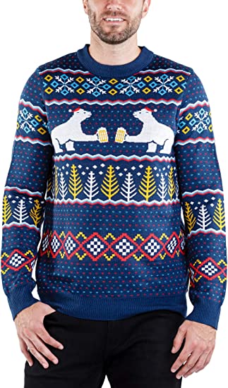 Fun Classic Ugly Christmas Sweaters Cheers Bear