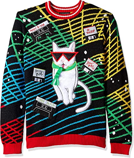 Merry X-Mix Cat Ugly Christmas Sweater