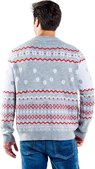 Men's Grey Humping Reindeer Sweater
