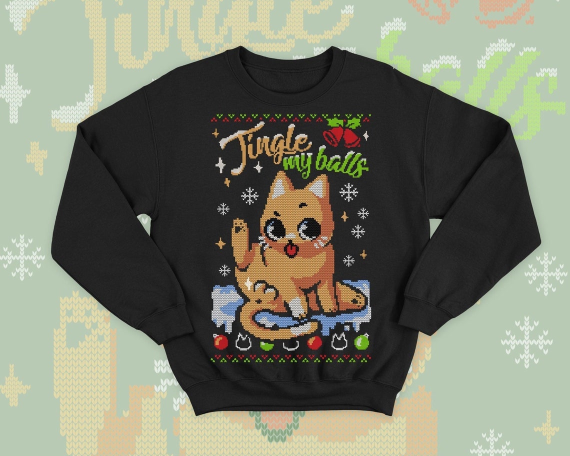 Sassy Cat Ugly Christmas Sweater