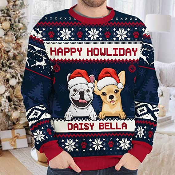 Pet Lovers Christmas Happy Holiday Personalized