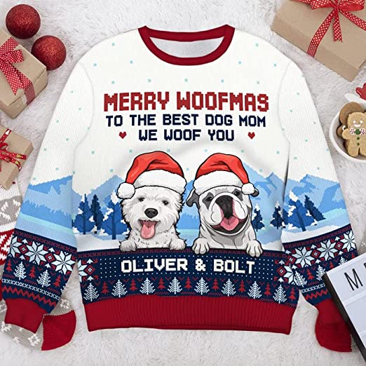 Personalized Sweater Gift for Pet Lovers Christmas