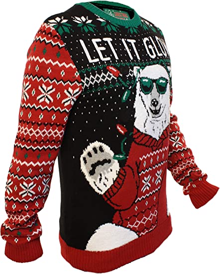 Let It Glow Bear Christmas Sweater