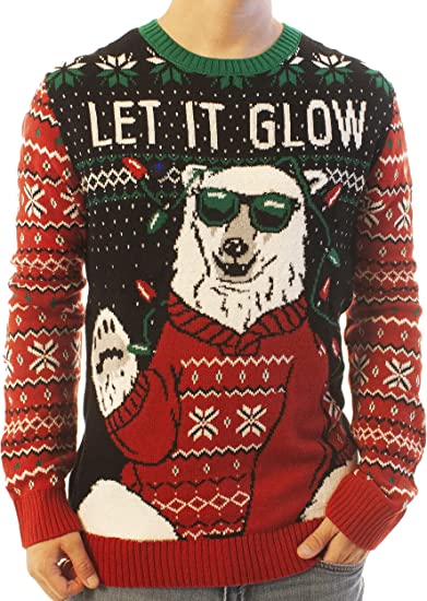 Let It Glow Bear Christmas Sweater