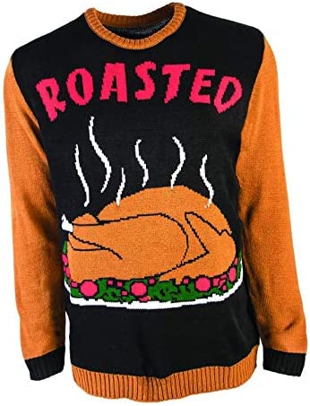 Adult Roasted Turkey Ugly Thanksgiving Sweater