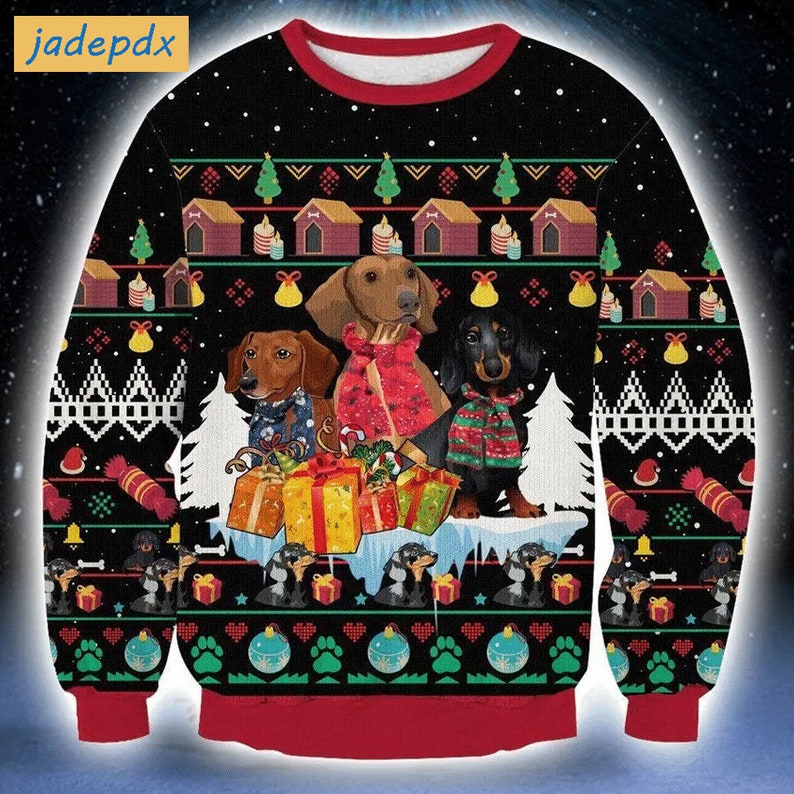 Dachshund Christmas Gift Ugly Christmas Sweater