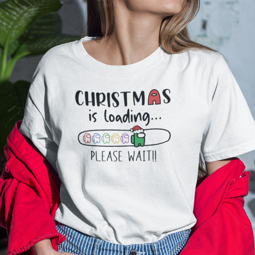 Among Us Shirt Christmas Is Loading Please Wait