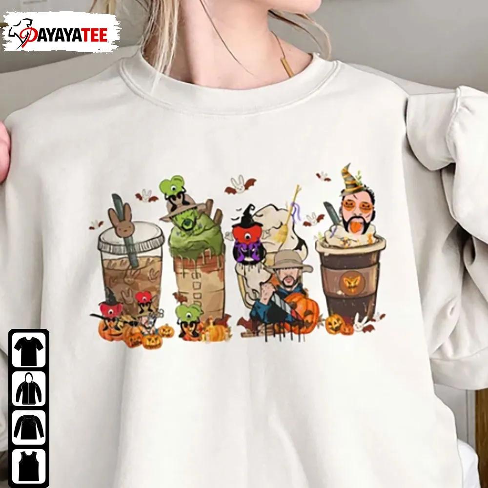 Bad Bunny Halloween Sweatshirt Coffee Latte Un Verano Sin Ti - Ingenious Gifts Your Whole Family