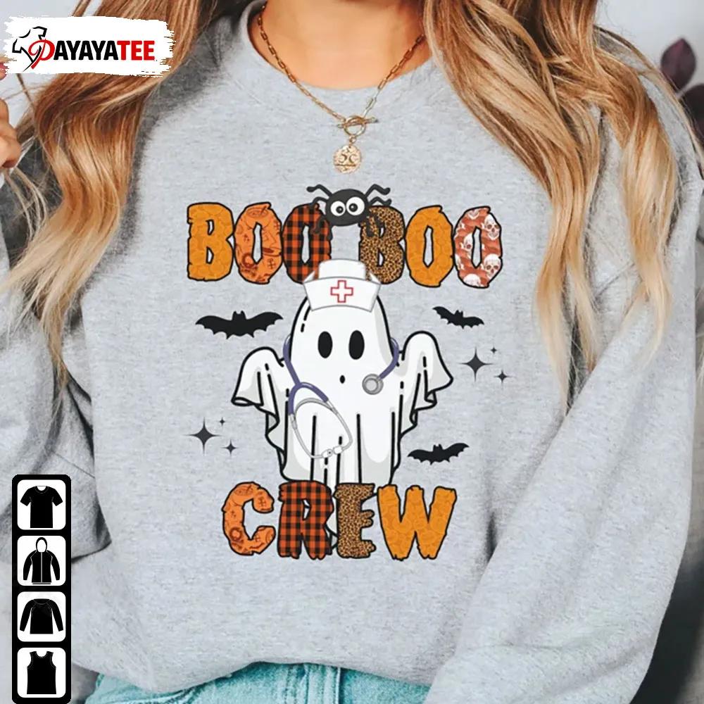 Boo Boo Crew Halloween Nurse Shirt Spooky Ghost Nursing Unisex - Ingenious Gifts Your Whole Family