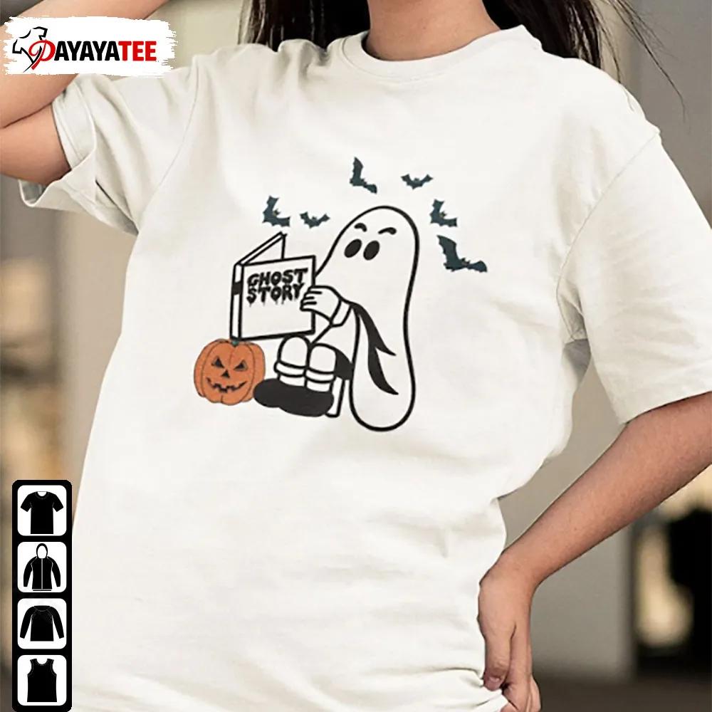 Booooks Ghost Ghost Reading Books Pumpkin Fall Spooky Season Shirt - Ingenious Gifts Your Whole Family