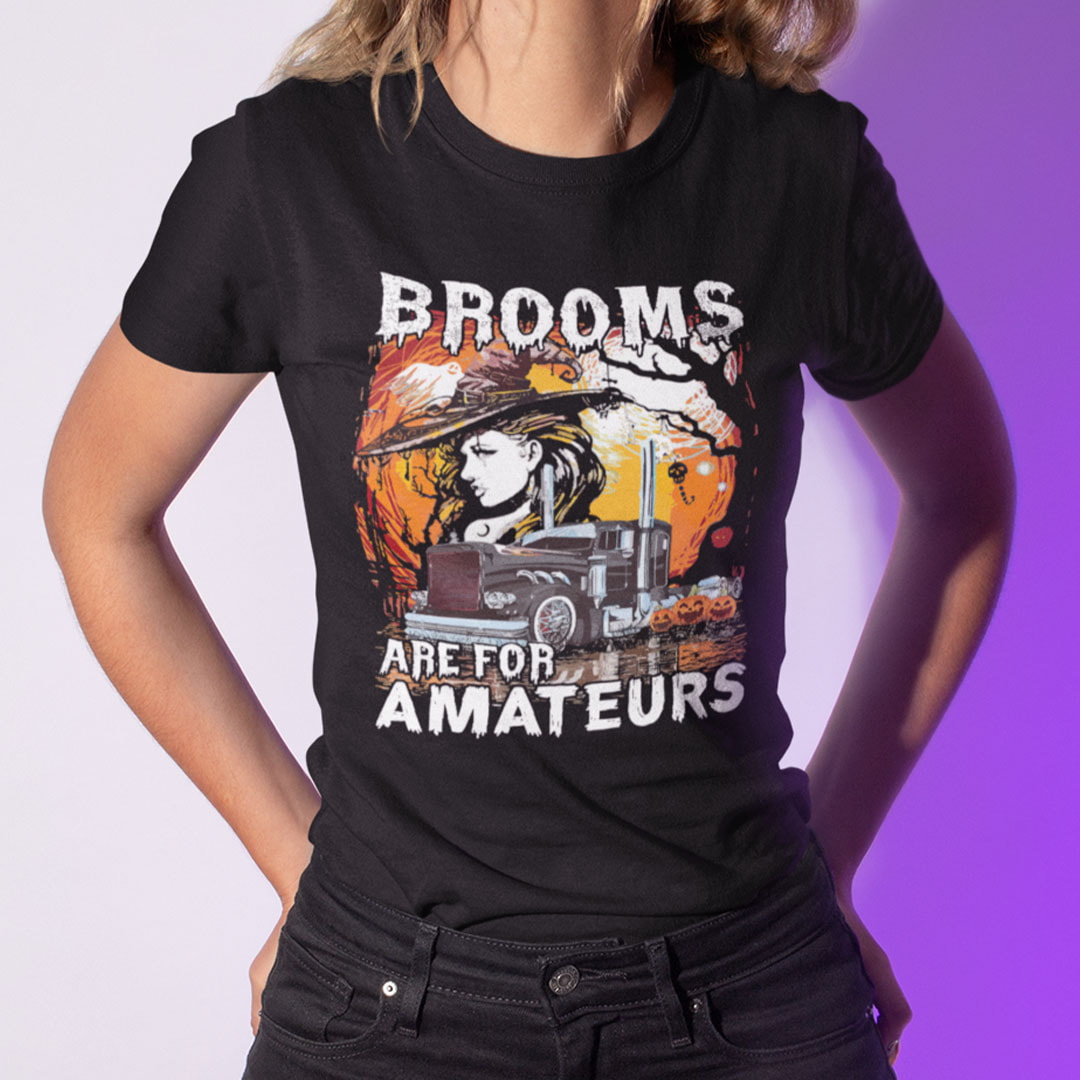 Brooms Are For Amateurs Witch Shirt Halloween