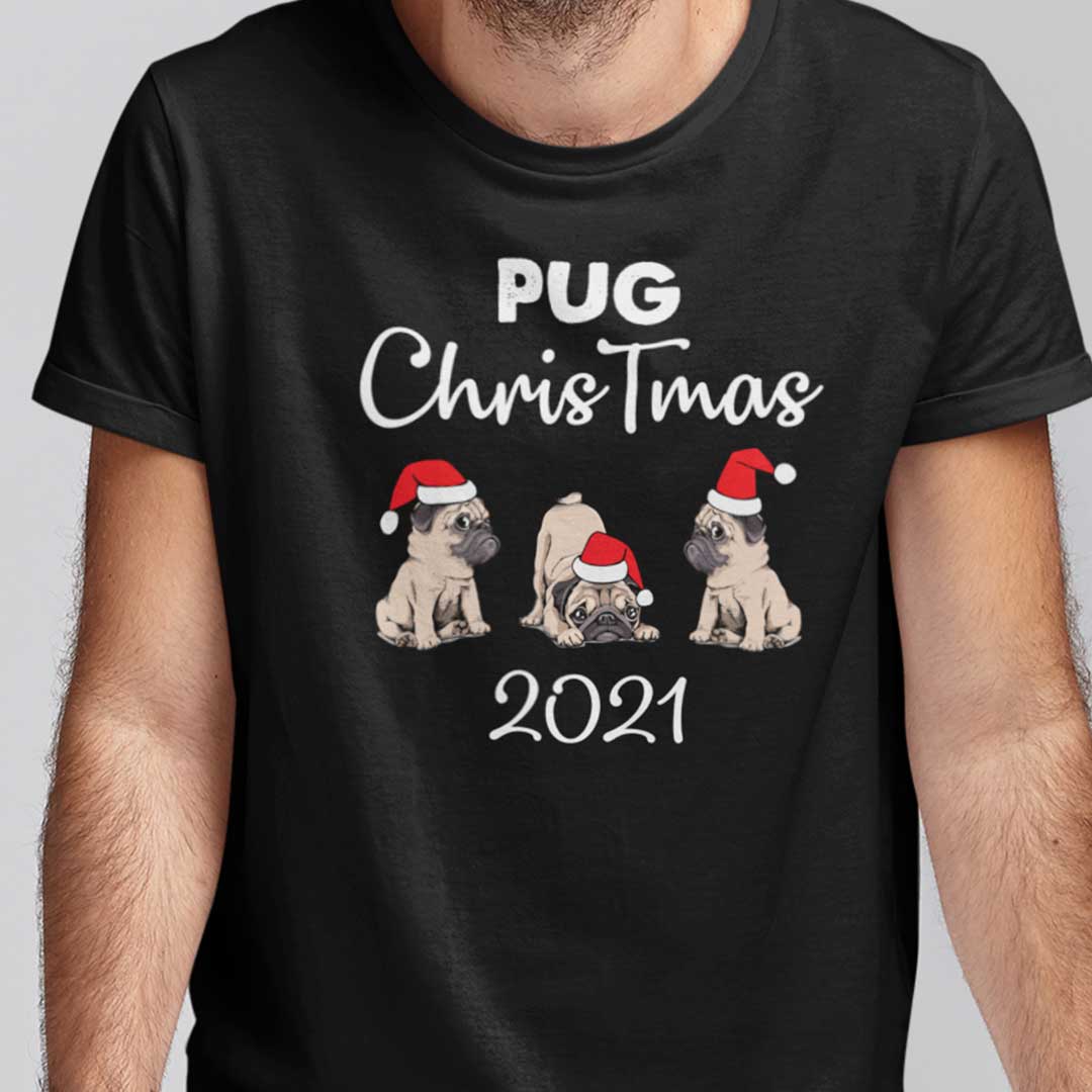 Character Christmas Shirts Santa Pug Merry Christmas