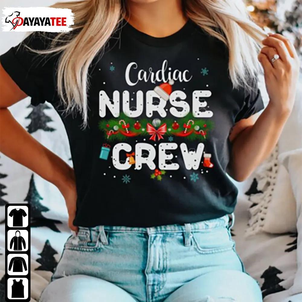 Christmas Cardiac Nurse Squad Shirt Sweatshirt Hoodie Cardiology Rn Staff Nurse Critical Care - Ingenious Gifts Your Whole Family