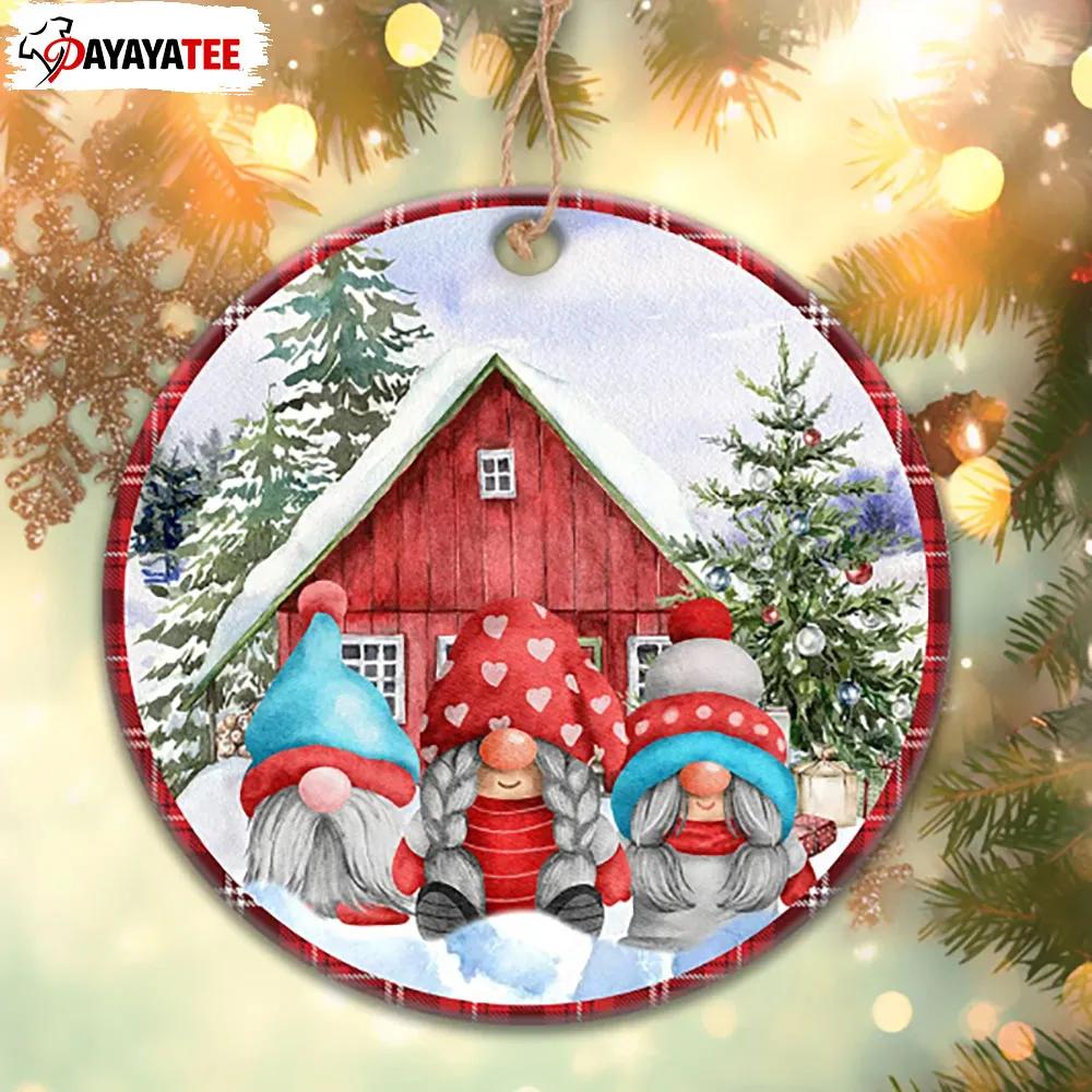 Christmas Gnome Family Ornament Three Gnomes Xmas - Ingenious Gifts Your Whole Family