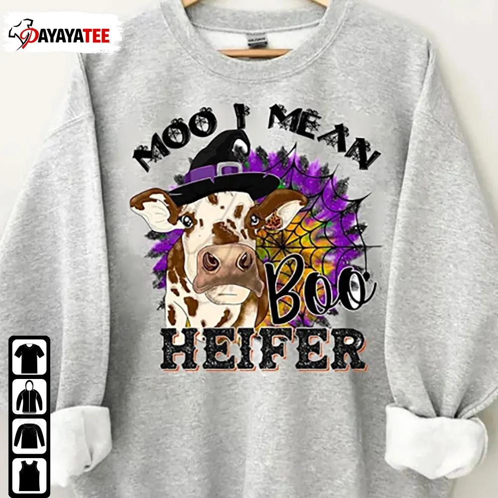 Cow Boo Heifer Shirt Halloween Sweatshirt Hoodie - Ingenious Gifts Your Whole Family