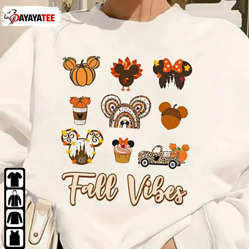 Cute Fall Sweatshirt Fall Vibes Mouse Disney Fall Little Things - Ingenious Gifts Your Whole Family