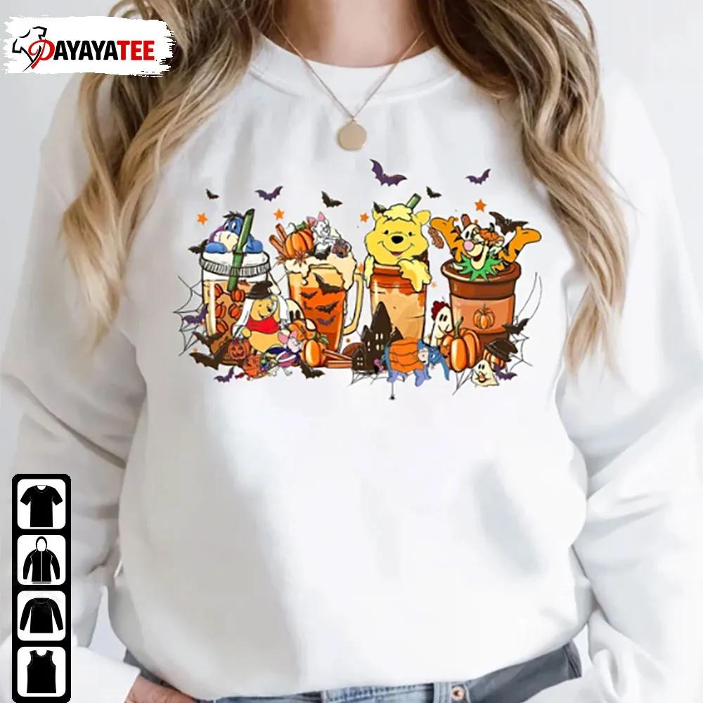 Disney Halloween Pooh Bear Fall Coffee Shirt Sweatshirt - Ingenious Gifts Your Whole Family