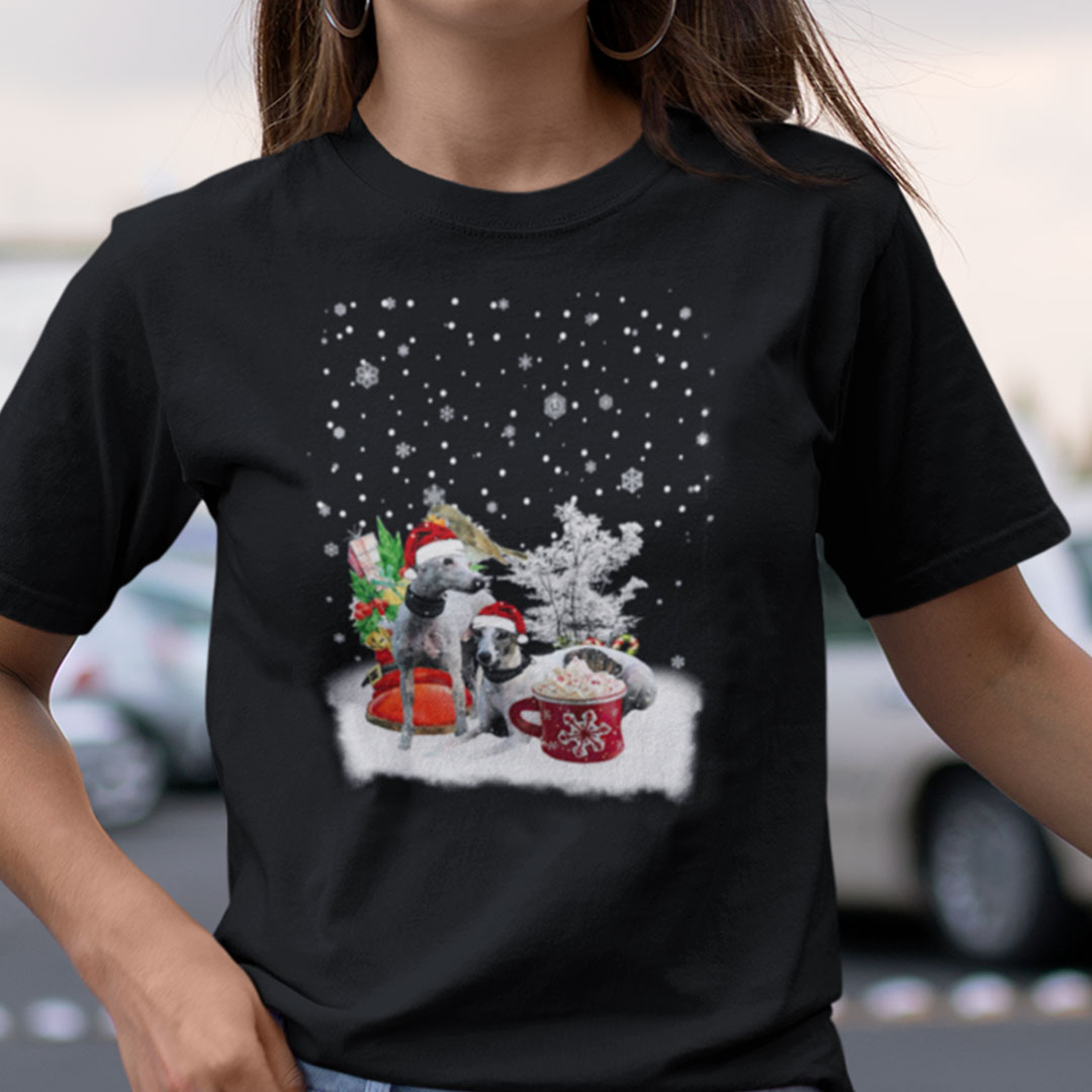 Dog Christmas Shirt Whippet Lovers