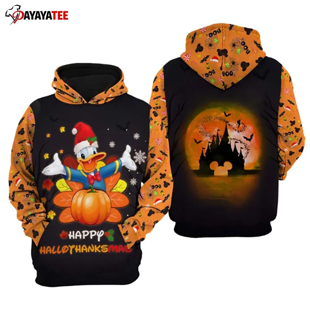 Donald Duck Hallothankmas Disney 3D Hoodie Pumpkin Gift - Ingenious Gifts Your Whole Family