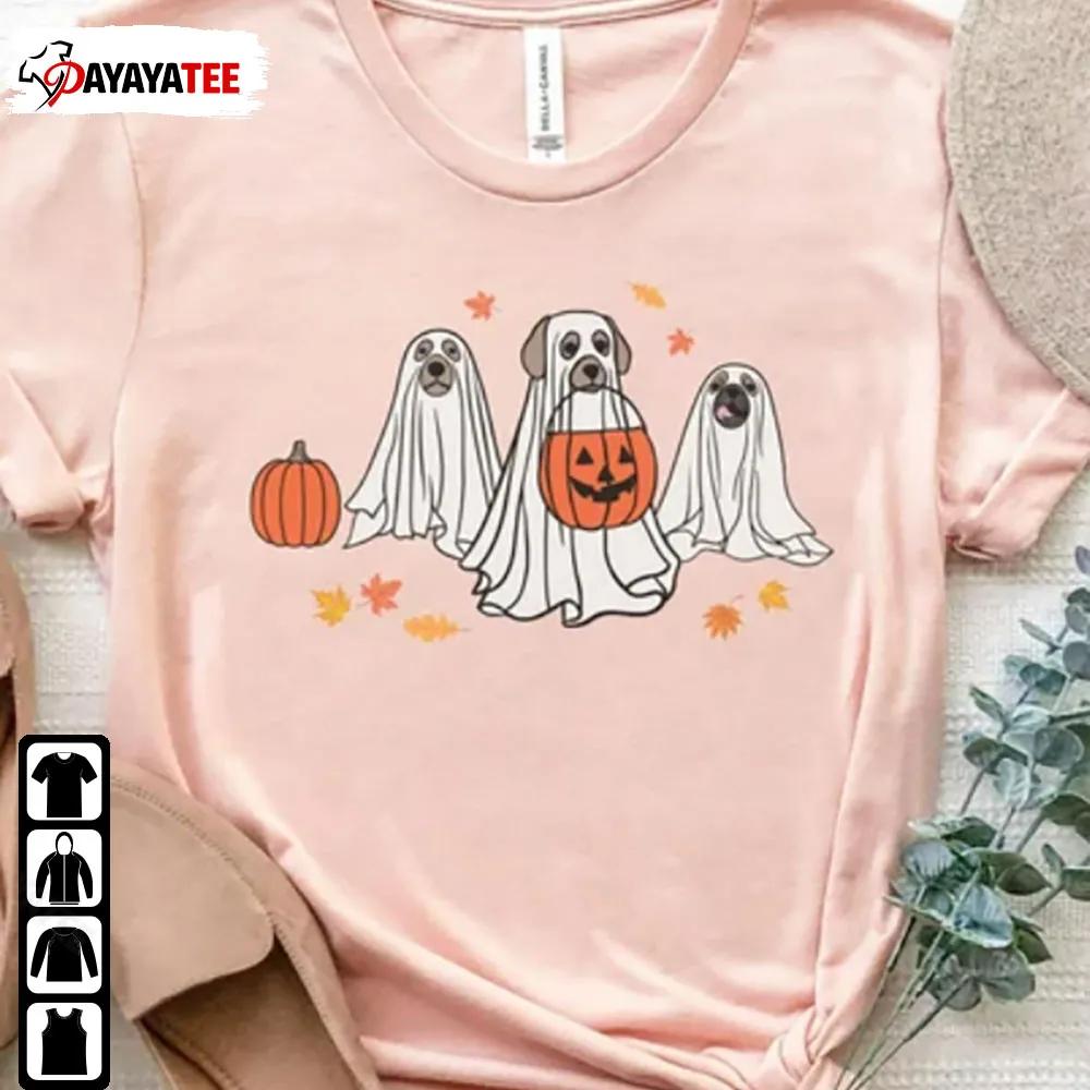 Funny Ghost Dog Halloween Shirt Fall Autumn Pumpkin Unisex Merch Gift - Ingenious Gifts Your Whole Family