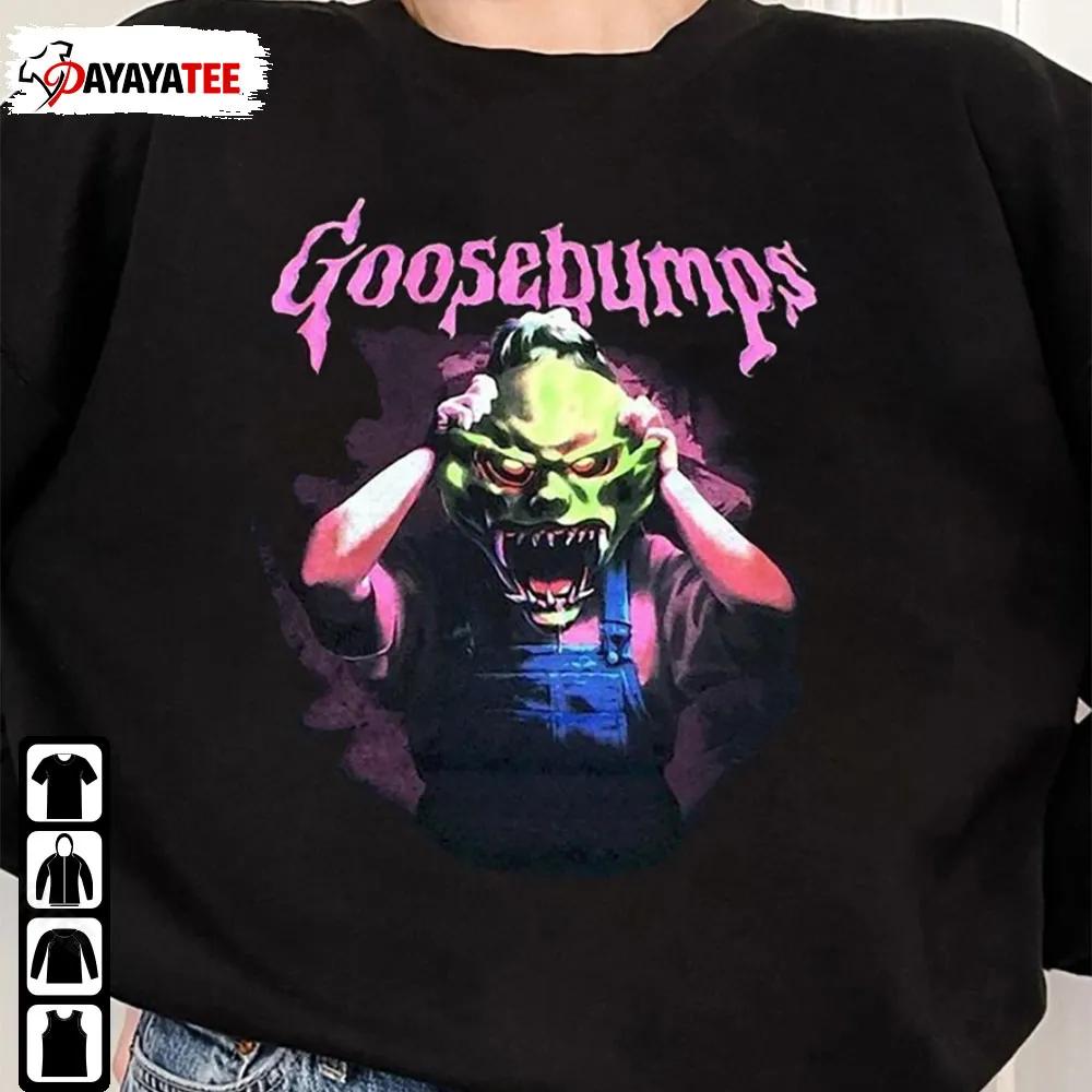 Goosebumps Mask Horror Retro 90S Halloween Movie Sweatshirt Shirt - Ingenious Gifts Your Whole Family