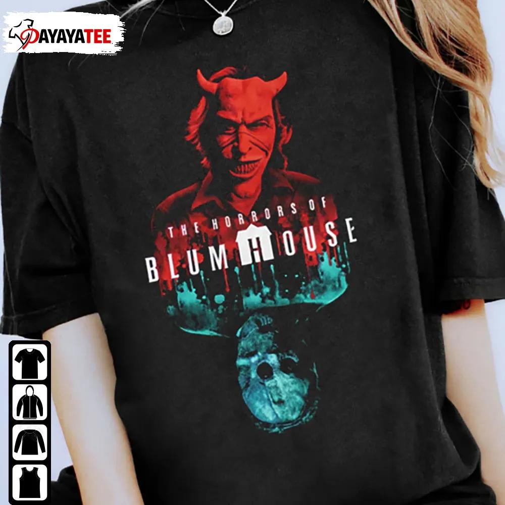 Halloween Horror Nights 2022 Blumhouse Shirt The Horrors Of Blum House - Ingenious Gifts Your Whole Family