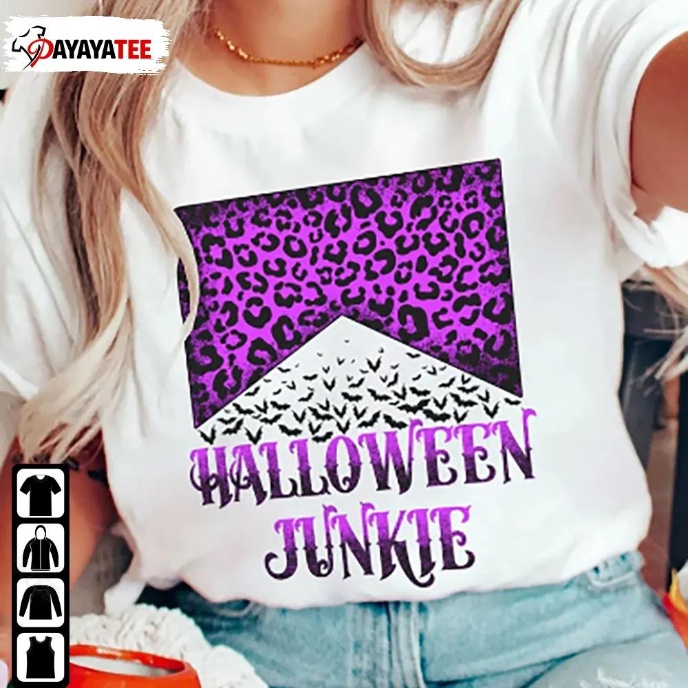 Halloween Junkie Shirt Gift For Halloween Western Leopard Cheetah Country - Ingenious Gifts Your Whole Family