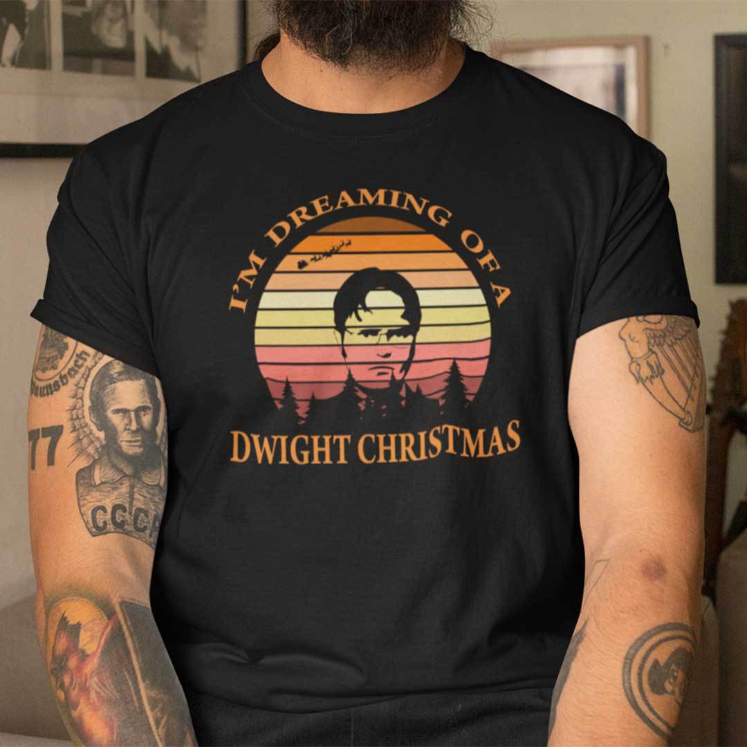 Im Dreaming Of A Dwight Christmas Shirt Vintage