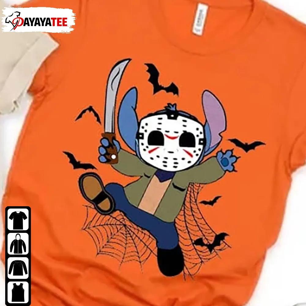 Jason Voorhees Stitch Hallowwen Shirt Disney Horror Movie Characters - Ingenious Gifts Your Whole Family