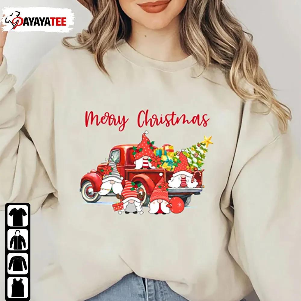 Merry Christmas Gnomes Trees Truck New Year Family Matching Shirt - Ingenious Gifts Your Whole Family