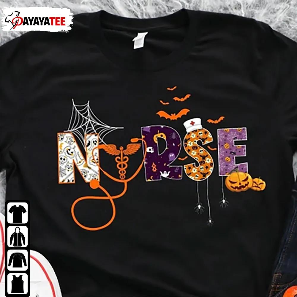 Nurse Halloween Shirt Spooky Nursing Life Nurse Gift - Ingenious Gifts Your Whole Family