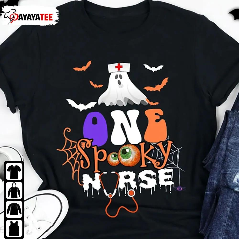 One Spooky Nurse Shirt Spooky Halloween Nurse Ghost Unisex - Ingenious Gifts Your Whole Family