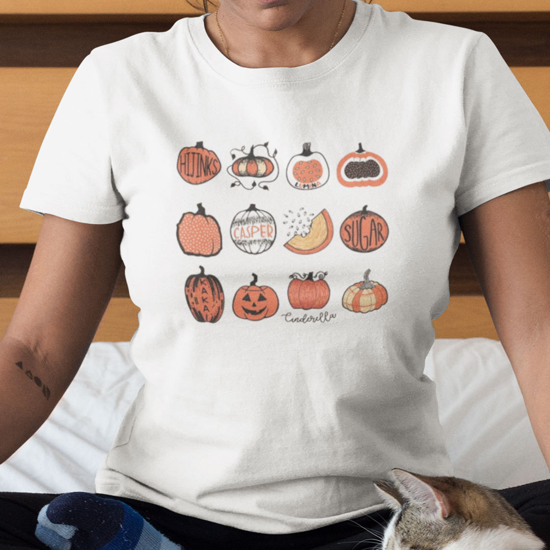 Pumpkin Collection T Shirt I Love Pumpkins Halloween