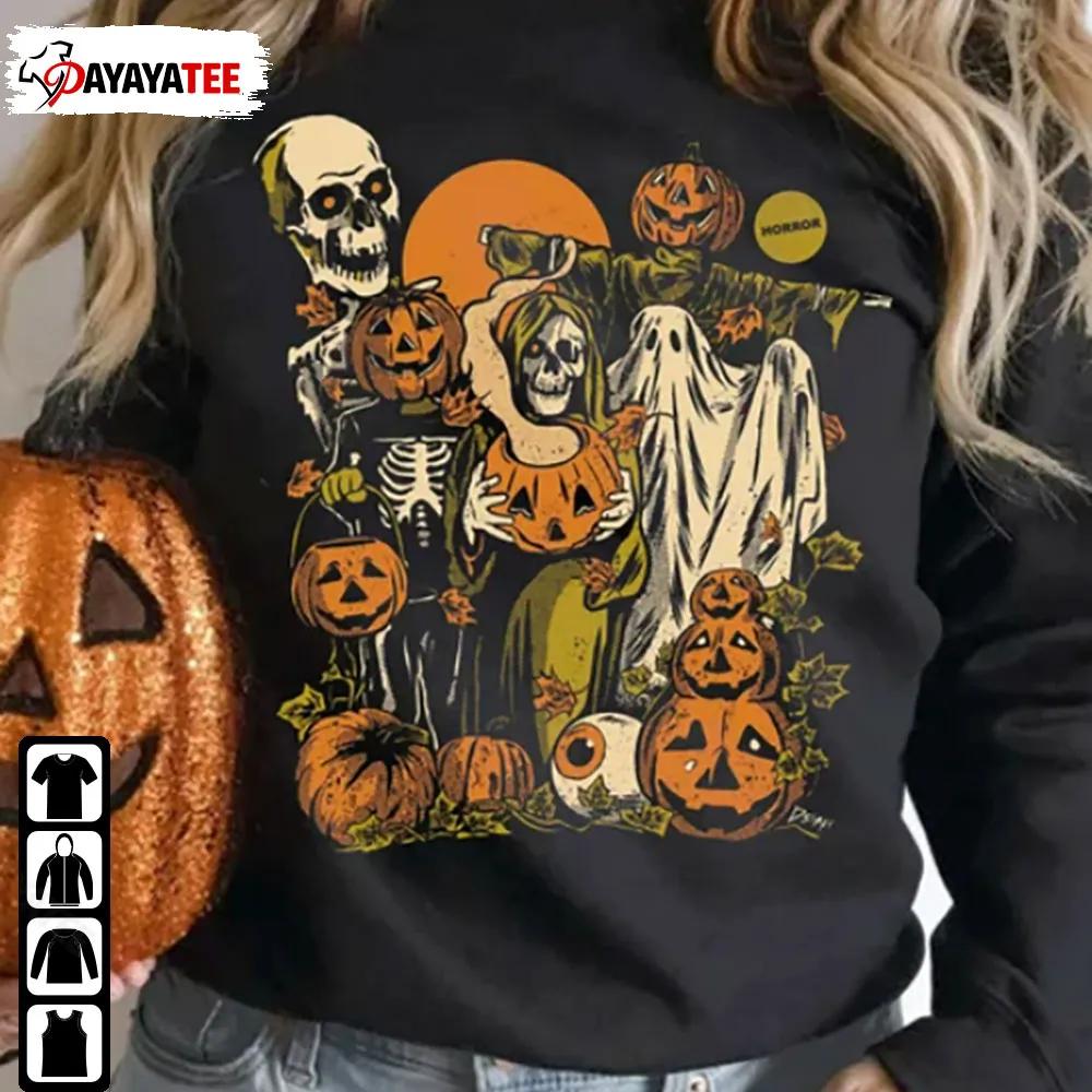 Pumpkin Halloween Horror Nights Sweatshirt Lil Boo Unisex Merch Gift - Ingenious Gifts Your Whole Family