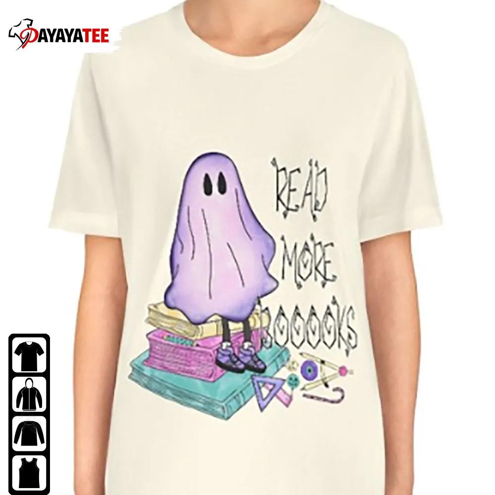 Read More Booooks Spooky Ghost Books Shirt For Teacher Halloween - Ingenious Gifts Your Whole Family