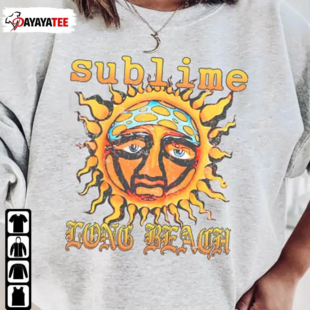 Sublime Sun Long Beach Sweatshirt Aesthetic Trendy Shirt - Ingenious Gifts Your Whole Family