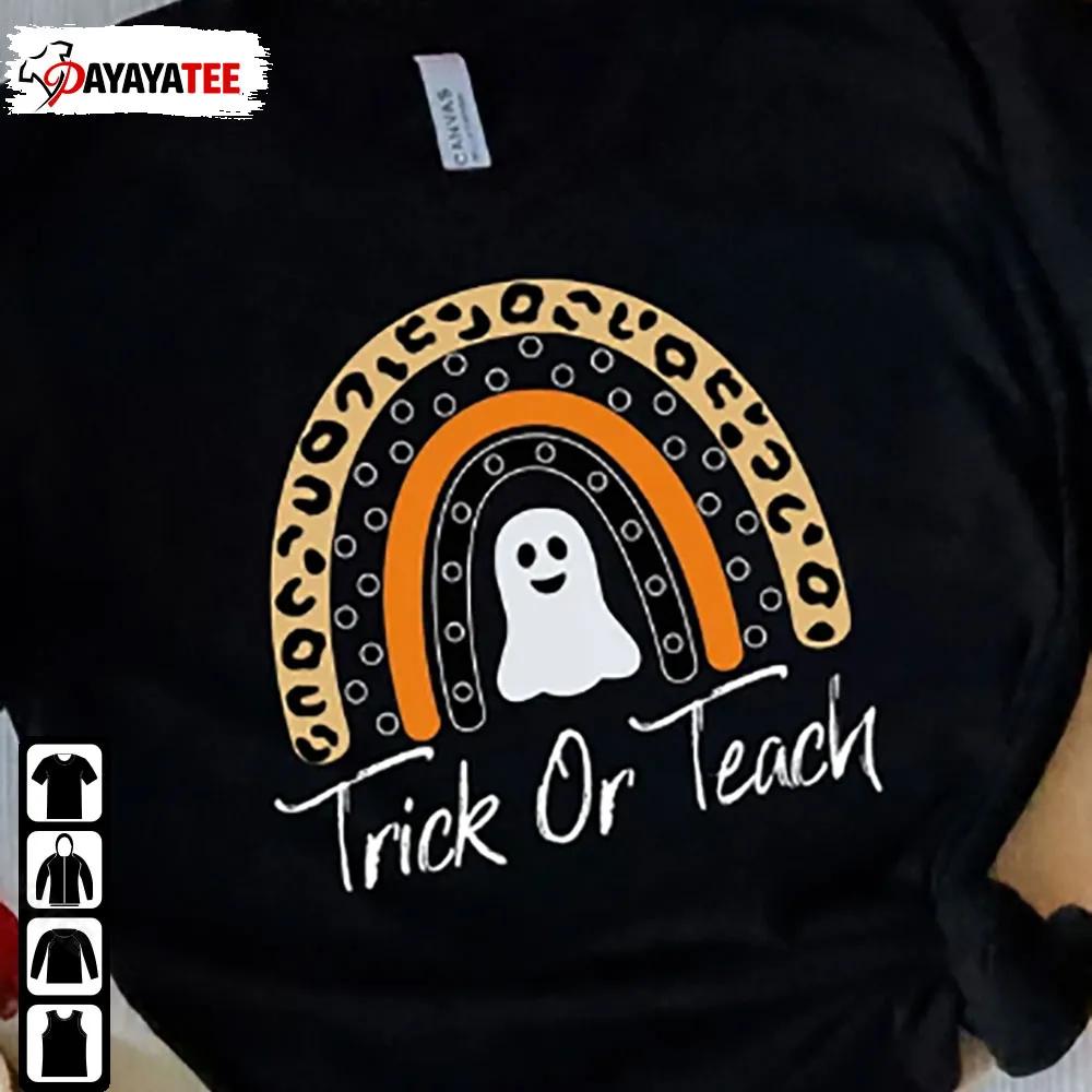 Trick Or Teach Teacher Halloween Shirt Hoodie Sweatshirt - Ingenious Gifts Your Whole Family