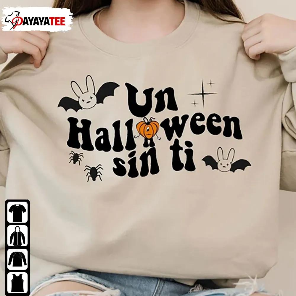 Un Halloween Sin Ti Bad Bunny Pumpkin Bat Unisex Merch Gift - Ingenious Gifts Your Whole Family