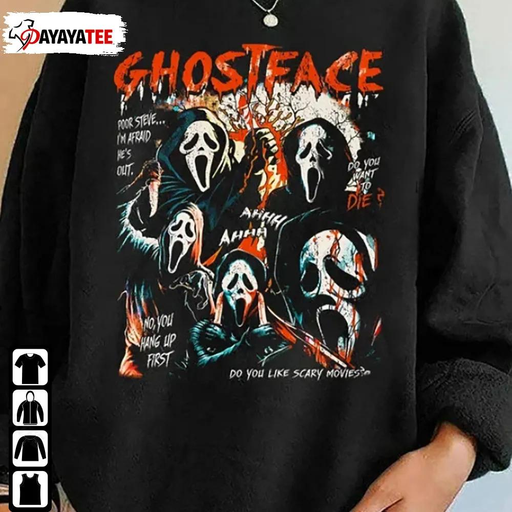 Vintage Ghostface Sweatshirt Horror Movie Scream Unisex - Ingenious Gifts Your Whole Family
