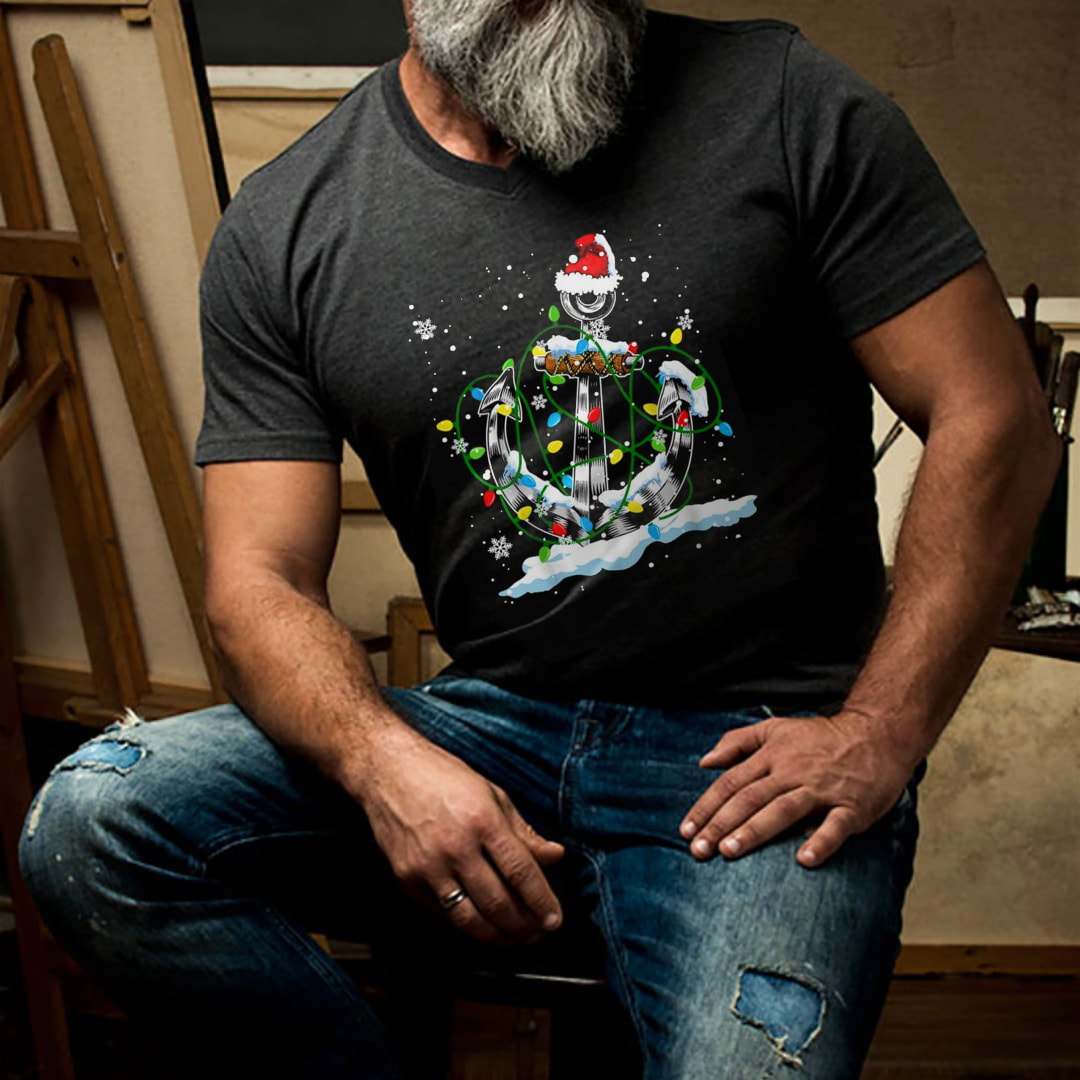 W Anchor T Shirt W Anchor Christmas Tee