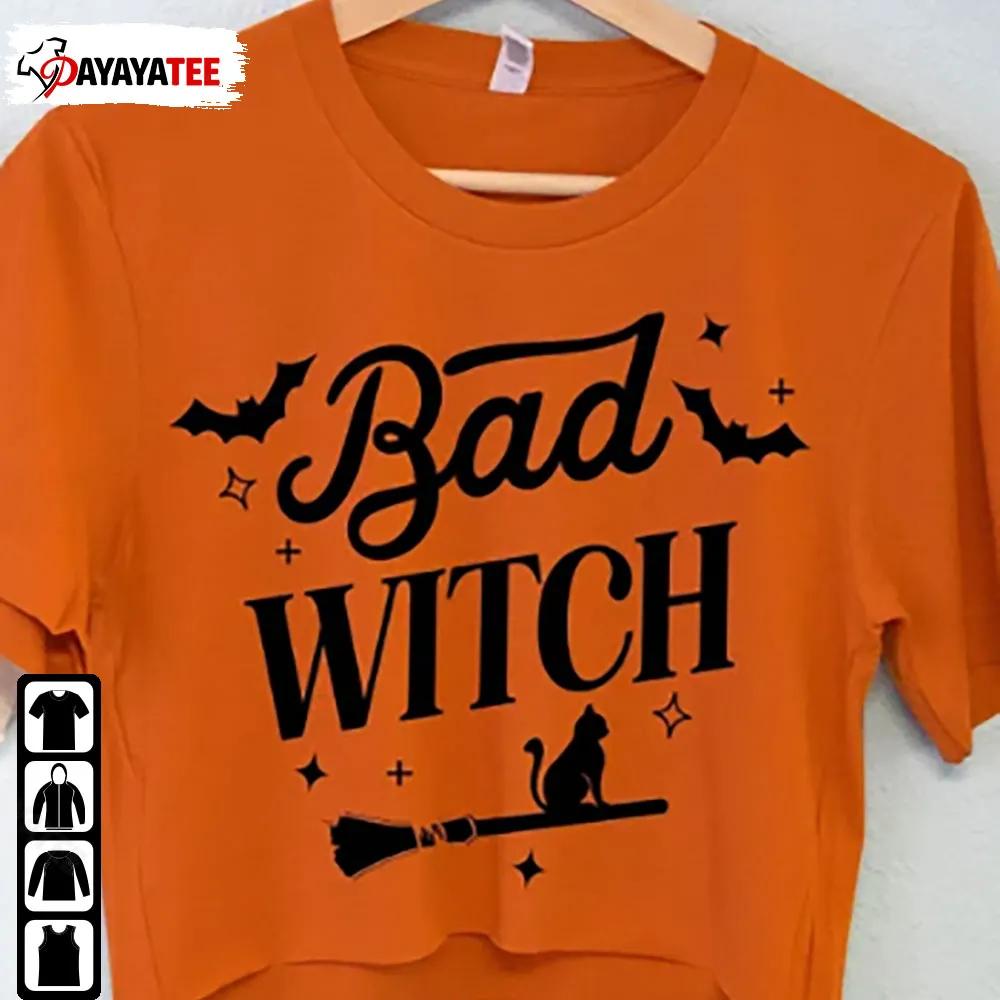 Bad Witch Shirt Cat Halloween Witch Cat - Ingenious Gifts Your Whole Family
