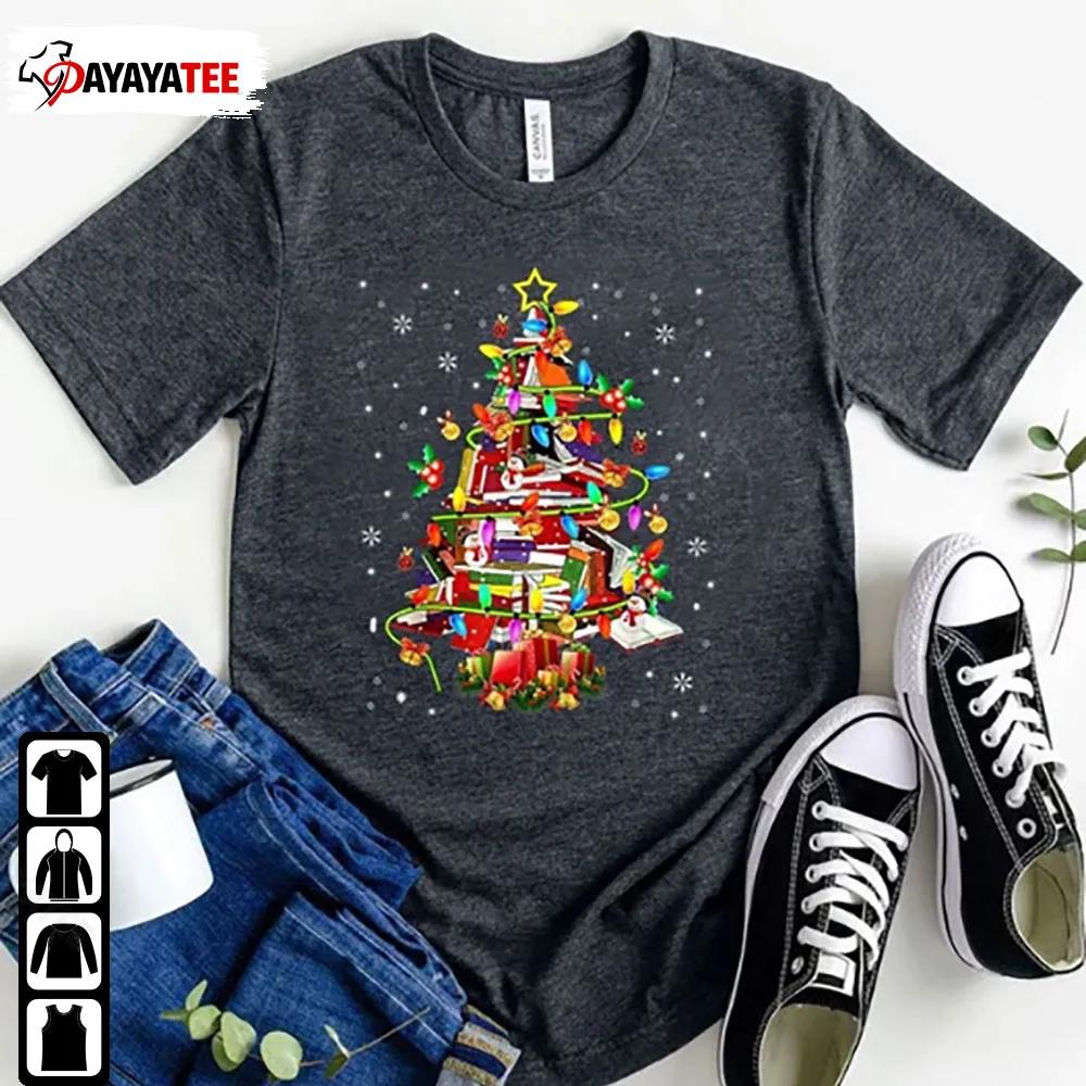 Book Christmas Reading Teacher Shirt Teacher Holiday Christmas Gift - Ingenious Gifts Your Whole Family