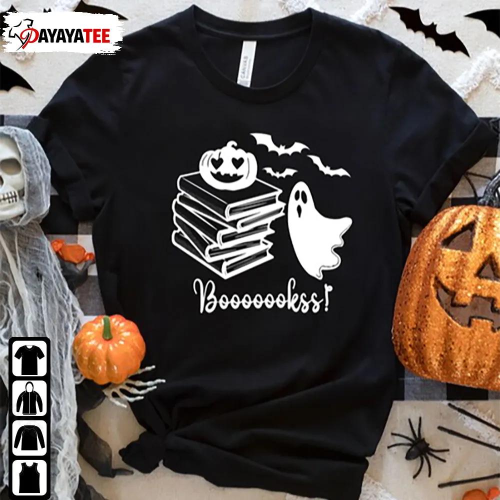 Booooks Ghost Reading Books Halloween Shirt Librarian Gift - Ingenious Gifts Your Whole Family
