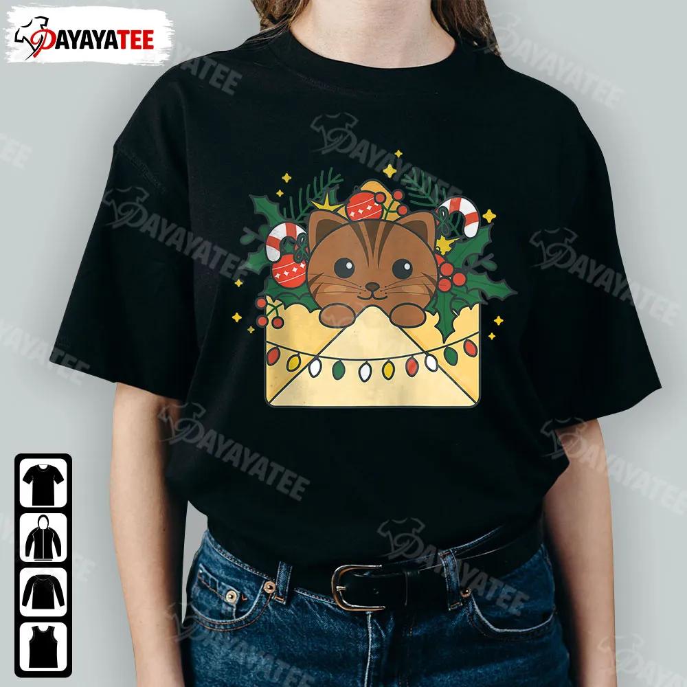 Cat Merry Christmas Lights Led Shirt Cats Are Cute Animals And Perfect For Christmas - Ingenious Gifts Your Whole Family