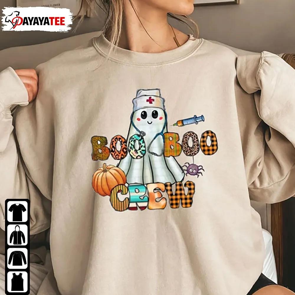 Cute Boo Boo Crew Sweatshirt Halloween Nurse Ghost Pumpkin Unisex - Ingenious Gifts Your Whole Family