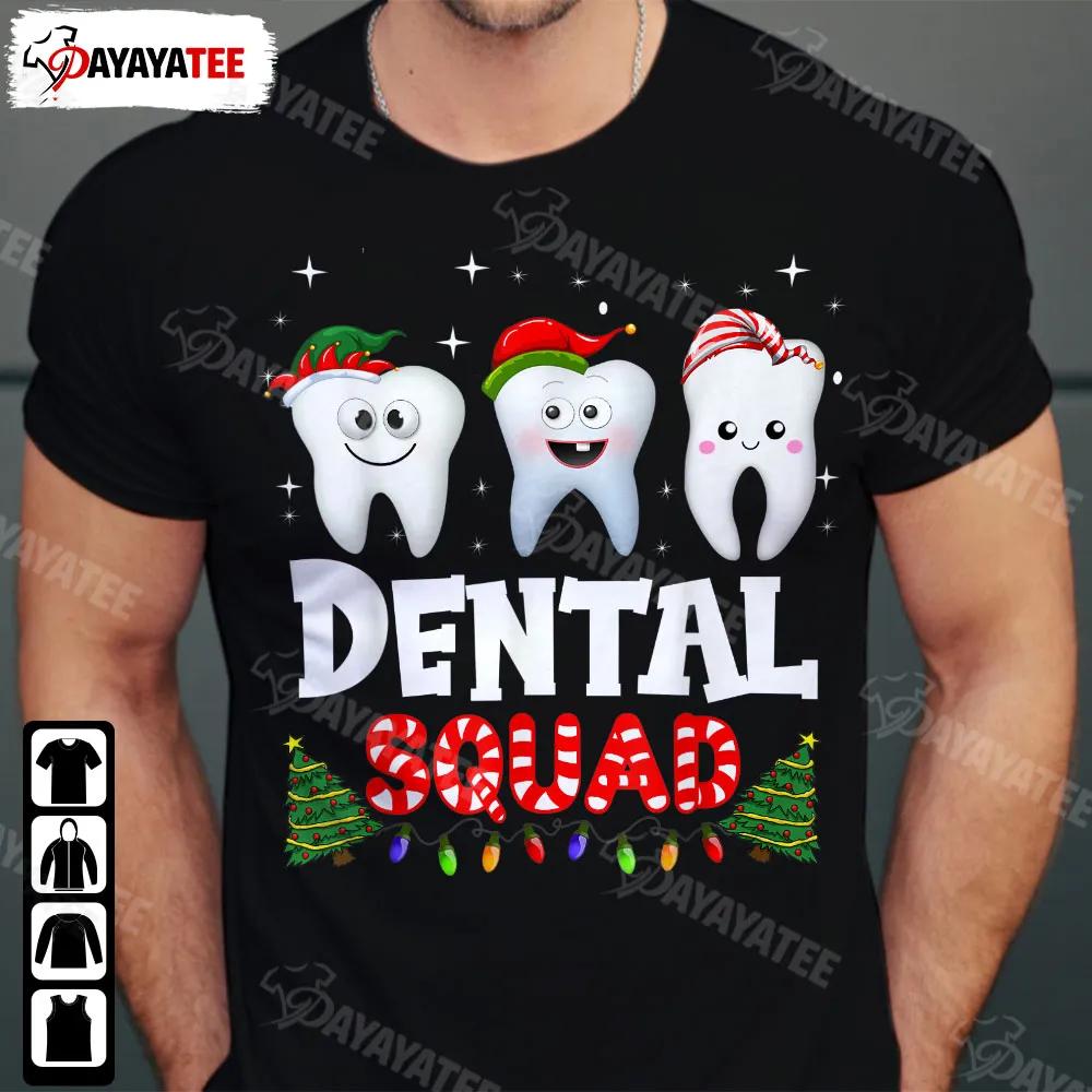 Dental Squad Merry Xmas Shirt Funny Dentist Christmas Santa Hat Christmas Tree - Ingenious Gifts Your Whole Family