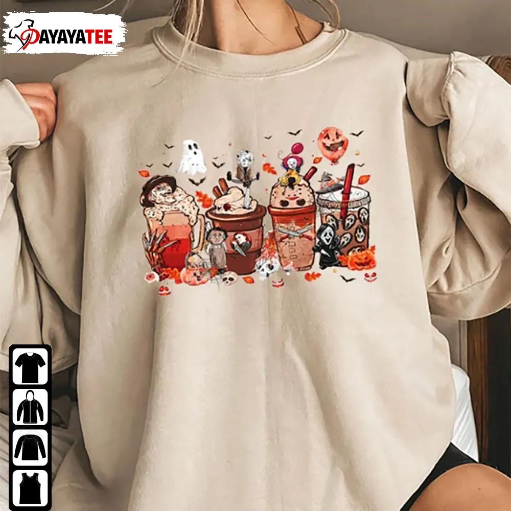 Disney Horror Coffee Halloween Coffee Horror Movie Shirt Sweatshirt - Ingenious Gifts Your Whole Family