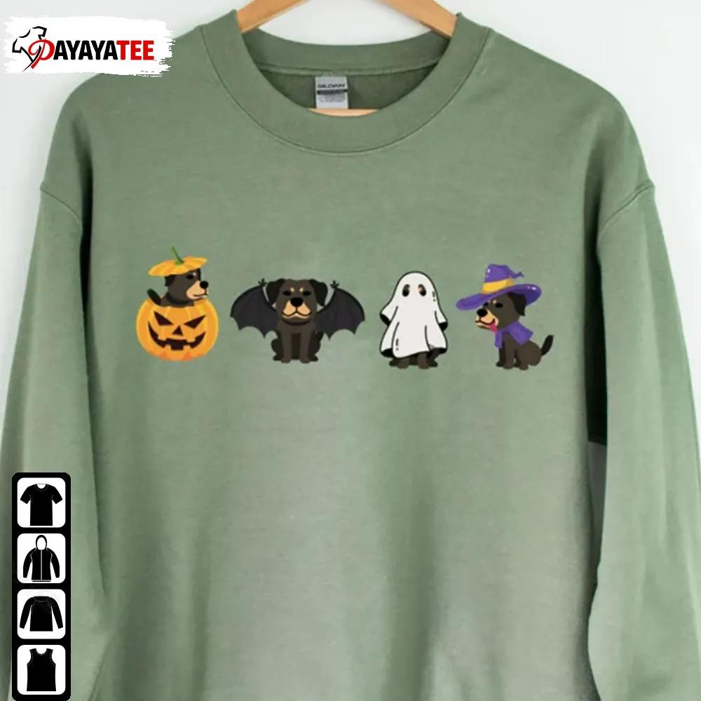 Funny Ghost Dog Halloween Shirt Dogs Pumpkin Unisex Merch Gift - Ingenious Gifts Your Whole Family
