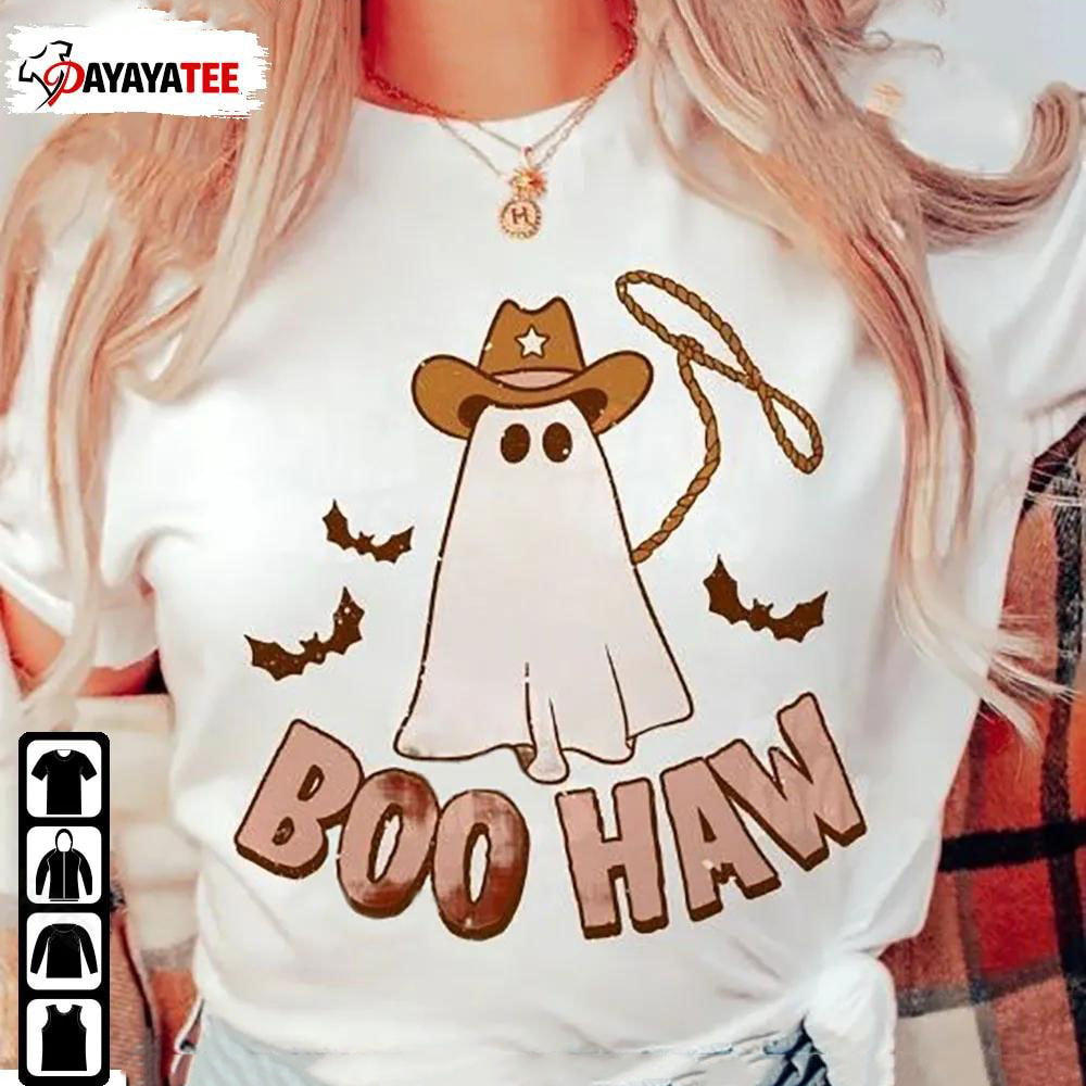 Groovy Cowboy Boo Haw Halloween Shirt Gift - Ingenious Gifts Your Whole Family
